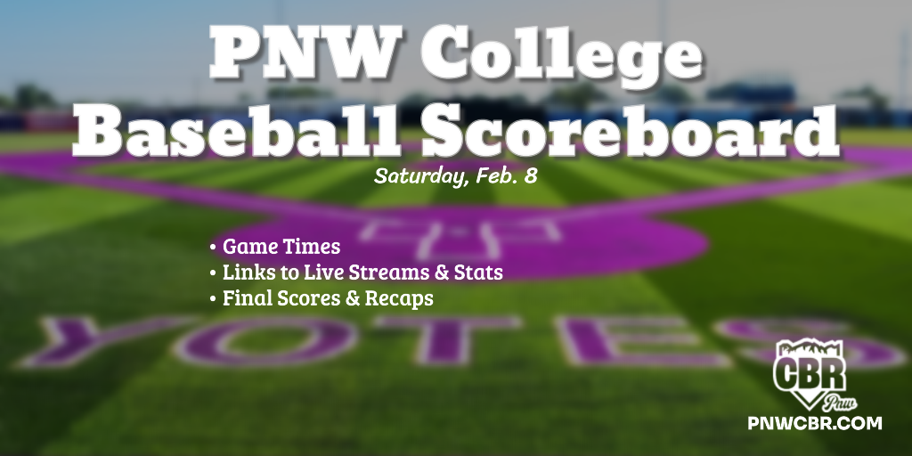 PNW College Baseball Scoreboard graphic for article