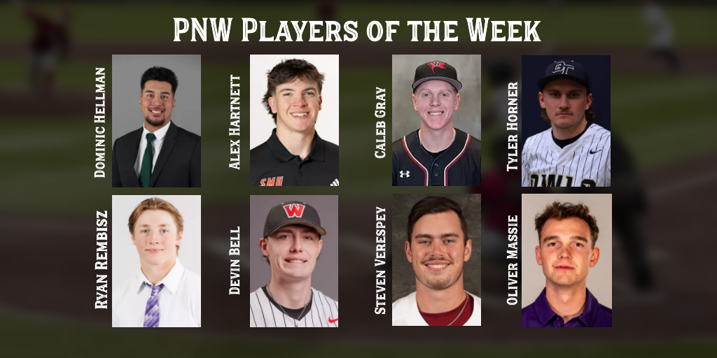 Players earning player of the week honors from the PNW' baseball record performances