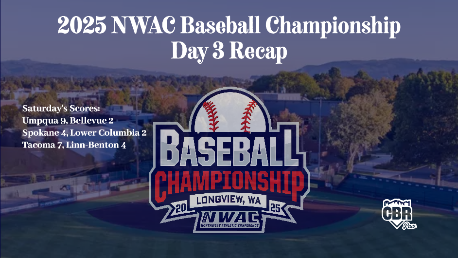 2025 NWAC Baseball Championship, Day 3 Graphic