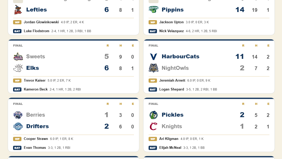 summer collegiate recap July 1 2026